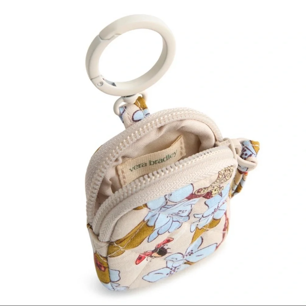 Vera Bradley Women’s Outlet Cotton Essential Bag Charm for AirPods Abuzz